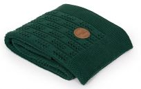 CEBA Deka pletená v dárkovém balení 90 x 90 Rybí kost Emerald CEBA Deka pletená v dárkovém balení 90 x 90 Rybí kost Emerald