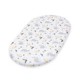 CEBA Prostěradlo do kočárku 73-80x30-37cm 2ks Light Grey + Elephant CEBA Prostěradlo do kočárku 73-80x30-37cm 2ks Light Grey + Elephant