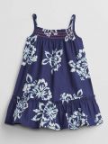 GAP Šaty Dark Blue Flowers dívka 18-24m GAP Šaty Dark Blue Flowers dívka 18-24m