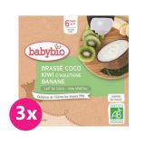 3x BABYBIO Svačinka s kokosovým mlékem - kiwi a banán 4x85 g