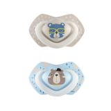 CANPOL BABIES Set symetrických silikonových dudlíků 18 m+ Bonjour Paris modrý CANPOL BABIES Set symetrických silikonových dudlíků 18 m+ Bonjour Paris modrý
