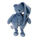 NATTOU Hračka plyšová medvídek Lapidou 100% recycled dark blue 36cm