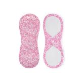 BAMBOOLIK Vložka látková menstruační satén (patentky) 1 ks, růžovobílé ornamenty