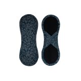 BAMBOOLIK Vložka látková menstruační satén (suchý zip), Tmavě modré ornamenty BAMBOOLIK Vložka látková menstruační satén (suchý zip), Tmavě modré ornamenty