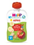 HiPP Příkrm ovocný Jablko, banán a sušenky BIO 190 g, 4m+