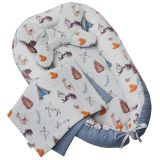 EKO Sada pro miminko 3-dílná bavlněná Indians Animals EKO Sada pro miminko 3-dílná bavlněná Indians Animals