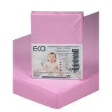 EKO Prostěradlo nepromokavé s gumou žerzej růžová 120x60 cm EKO Prostěradlo nepromokavé s gumou žerzej růžová 120x60 cm