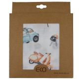 EKO Přikrývka bambusová mušelínová Scooter 120x120 cm EKO Přikrývka bambusová mušelínová Scooter 120x120 cm