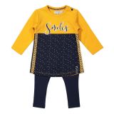 DIRKJE Set 2.d šaty + legíny Žlutý dívka 80 DIRKJE Set 2.d šaty + legíny Žlutý dívka 80