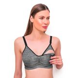 BABYONO Podprsenka pro těhotné a kojící ženy Melange Grey D80-85 BABYONO Podprsenka pro těhotné a kojící ženy Melange Grey D80-85