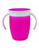 MUNCHKIN Hrneček juniorský netekoucí 360°s oušky 207 ml-růžový MUNCHKIN Hrneček juniorský netekoucí 360°s oušky 207 ml-růžový