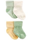 CARTER'S Ponožky Stripes Yellow neutrál LBB 4ks 0-3m