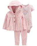 CARTER'S Set 3dílný mikina, tepláky, body kr. rukáv Pink Butterfly dívka LBB 6m, vel. 68 CARTER'S Set 3dílný mikina, tepláky, body kr. rukáv Pink Butterfly dívka LBB 6m, vel. 68