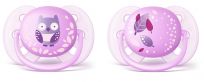 Philips AVENT Šidítko Ultrasoft Obrázek 0-6m růžové, 2 ks Philips AVENT Šidítko Ultrasoft Obrázek 0-6m růžové, 2 ks