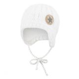 LITTLE ANGEL Čepice pletená zavazovací sloupky Outlast ® 4 - 45-48 cm sv.šedá LITTLE ANGEL Čepice pletená zavazovací sloupky Outlast ® 4 - 45-48 cm sv.šedá