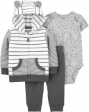 CARTER'S Set 3dílný mikina, tepláky, body kr. rukáv Stripe Bear chlapec 6m CARTER'S Set 3dílný mikina, tepláky, body kr. rukáv Stripe Bear chlapec 6m