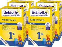 4x BEBIVITA Junior 1+ Instantní pokračovací mléčná výživa od uk. 1. roku, 500 g