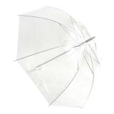TEDDIES Deštník průhledný bílý plast/kov