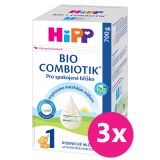 3x HiPP Výživa počáteční mléčná kojenecká 1 BIO Combiotik® 0+