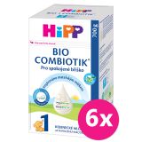 6x HiPP Výživa počáteční mléčná kojenecká 1 BIO Combiotik® 0+