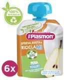 6x PLASMON Kapsička bezlepková ovocno-jogurtová hruška 80 g, 6m+