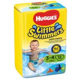 HUGGIES Little Swimmers vel. 3-4 (7-15 kg), 12 ks - jednorázové plienky do vody