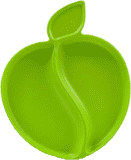 PACIFIC BABY Bamboo Apple Talerzyk zielony PACIFIC BABY Bamboo Apple Talerzyk zielony