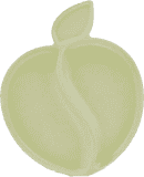 PACIFIC BABY Bamboo Apple Talerzyk biały PACIFIC BABY Bamboo Apple Talerzyk biały