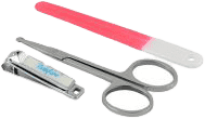 BABYONO Zestaw do manicure – czerwony BABYONO Zestaw do manicure – czerwony