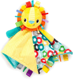 BRIGHT STARTS Dečka mazlící s hlavou Cuddle'n Tag lev 35 x 35 cm, 0 m+ BRIGHT STARTS Dečka mazlící s hlavou Cuddle'n Tag lev 35 x 35 cm, 0 m+