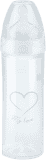 NUK New Classic Fľaša Love PP 250 ml, silikón, veľkosť 2 (6-18 m), M – biela NUK New Classic Fľaša Love PP 250 ml, silikón, veľkosť 2 (6-18 m), M – biela