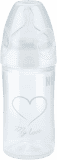 NUK New Classic Fľaša Love PP 150 ml, silikón, veľkosť 1, (0-6 m), M – biela NUK New Classic Fľaša Love PP 150 ml, silikón, veľkosť 1, (0-6 m), M – biela