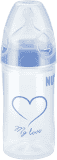 NUK New Classic Fľaša Love PP 150 ml, silikón, veľkosť 1, (0-6 m), M – rôzne motívy NUK New Classic Fľaša Love PP 150 ml, silikón, veľkosť 1, (0-6 m), M – rôzne motívy