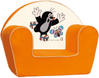 BINO Křesílko Krtek – oranžové BINO Křesílko Krtek – oranžové