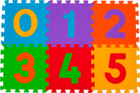 BABYONO Puzzle piankowe cyfry 6 szt. BABYONO Puzzle piankowe cyfry 6 szt.