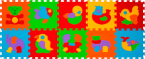 BABYONO Puzzle piankowe zwierzątka 10szt. BABYONO Puzzle piankowe zwierzątka 10szt.