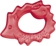 CANPOL BABIES Chladící kousátko ježek – červená