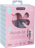 SUAVINEX Balení kojeneckých láhví 270 ml 3 poziční silikon savička – holčička SUAVINEX Balení kojeneckých láhví 270 ml 3 poziční silikon savička – holčička
