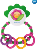 CANPOL BABIES Chrastítko s kousátkem Happy Garden – zelená CANPOL BABIES Chrastítko s kousátkem Happy Garden – zelená