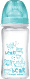 CANPOL BABIES Butelka EasyStart szklana 240 ml Pure Glass – niebieska CANPOL BABIES Butelka EasyStart szklana 240 ml Pure Glass – niebieska