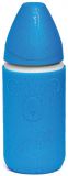 SUAVINEX Skleněná láhev 240 ml, 3-poziční, silikonový obal, tmavá modrá SUAVINEX Skleněná láhev 240 ml, 3-poziční, silikonový obal, tmavá modrá