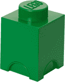 LEGO® Úložný box velikost 1 tmavě zelená LEGO® Úložný box velikost 1 tmavě zelená