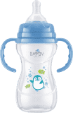 BAYBY BFB 6106 Kojenecká láhev s úchyty PP 240 ml - modrá (6m+) BAYBY BFB 6106 Kojenecká láhev s úchyty PP 240 ml - modrá (6m+)