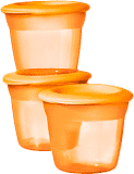 TOMMEE TIPPEE Kubeczki na jedzenie 3 szt. z pokrywkami Basic 100 ml – pomarańczowe TOMMEE TIPPEE Kubeczki na jedzenie 3 szt. z pokrywkami Basic 100 ml – pomarańczowe