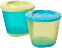 TOMMEE TIPPEE Nádobky na jídlo s měkkým dnem Explora 2 ks-kluk TOMMEE TIPPEE Nádobky na jídlo s měkkým dnem Explora 2 ks-kluk