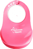 TOMMEE TIPPEE Plastový bryndák Basic-růžová TOMMEE TIPPEE Plastový bryndák Basic-růžová