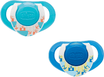 CHICCO Dudlík silikonový Physio 12m+, 2 ks, modrý CHICCO Dudlík silikonový Physio 12m+, 2 ks, modrý