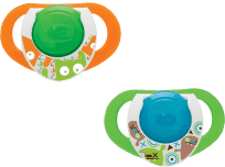 CHICCO Dudlík silikonový Physio 12m+, 2 ks, fluoreskující CHICCO Dudlík silikonový Physio 12m+, 2 ks, fluoreskující