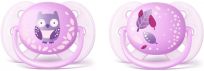 AVENT Šidítko Ultrasoft Deco 0-6m, 2 ks, dívka AVENT Šidítko Ultrasoft Deco 0-6m, 2 ks, dívka