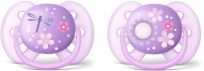 AVENT Šidítko Ultrasoft Deco 6-18m, 2 ks, dívka AVENT Šidítko Ultrasoft Deco 6-18m, 2 ks, dívka